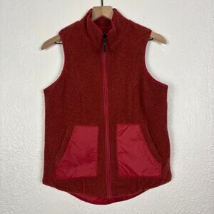 SmartWool Women's Anchor Line Reversible Sherpa Vest in Masala Size XS